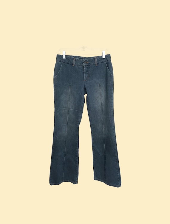 Bebe Stone-Washed Vintage Denim Pants 90s - image 2