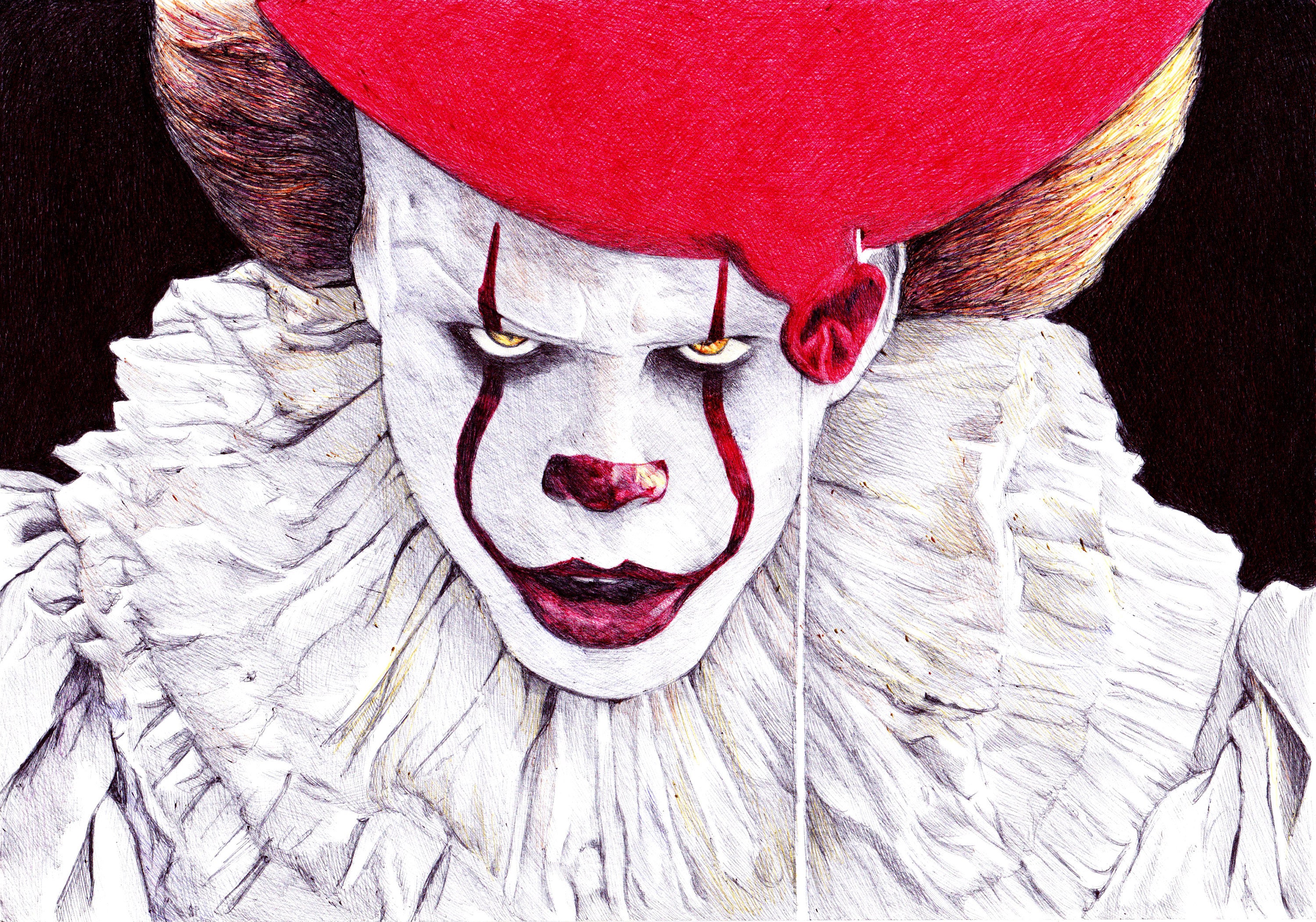 PRINT: IT Pennywise Drawing 