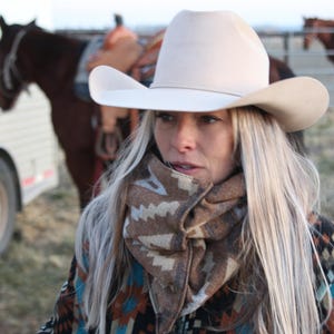 Western Cowl,Cowboy Cowl, Buckaroo Cowl, Wool Blend Neck Warmer, Polar Fleece Lined, Western Scarf, Cowboy Scarf, Winter Wildrag Neck Cowl&quot;