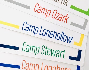Camp Stationery • Flat Card • Set of 10 • Any Camp