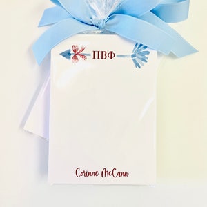 Pi Beta Phi Arrow Notepad
