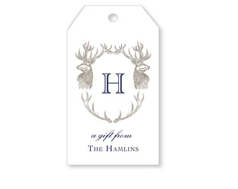 Stag Gift Tags | Set of 16 | Multiple Color Options