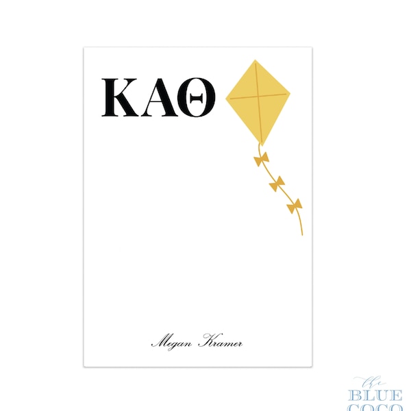 Kappa Alpha Theta Kite Notepad