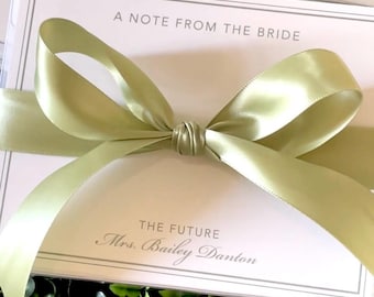 A Note from the Bride Stationery • Flat A2 Card • Set of 10 • Multiple Colors