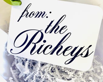 Large Gift Tags | Set of 10 | Multiple Colors | Double Thick Cardstock Available