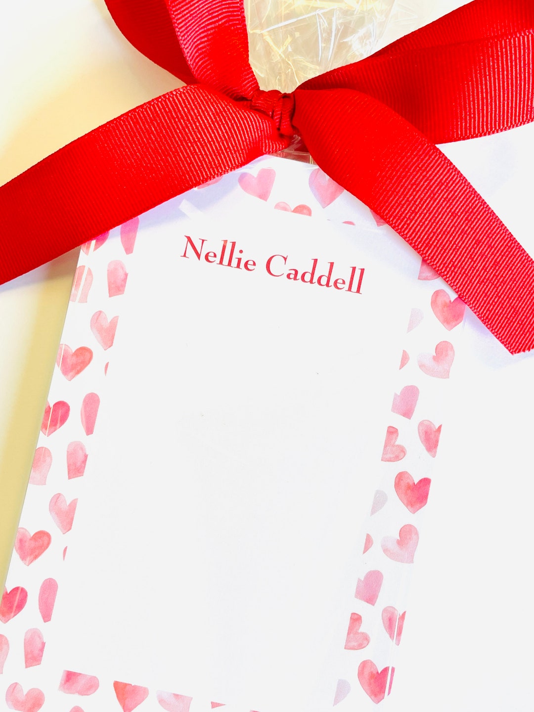 Heart Border Notepad - Etsy