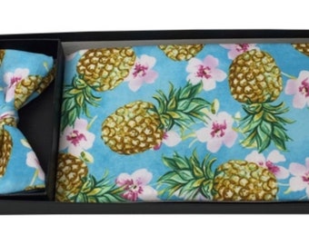 Pineapple Paradise Cummerbund and Bow Tie Set