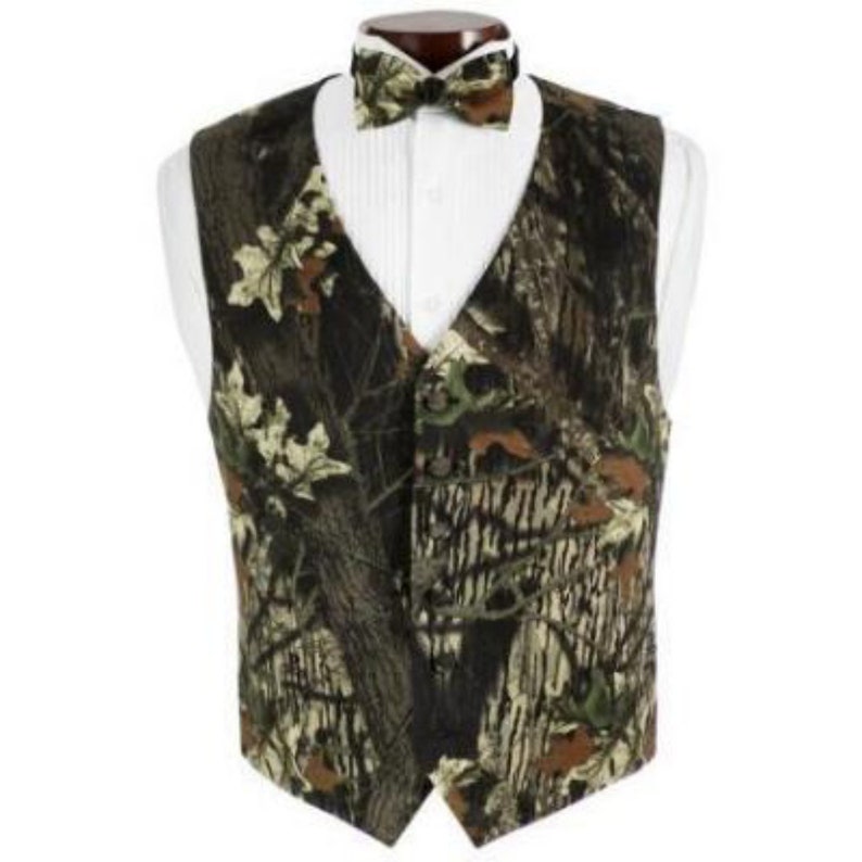 Camouflage Tuxedo Vest and Bow Tie Camouflage Tuxedo Vest and Bow Tie