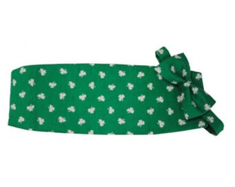 Saint Patrick's Shamrocks Cummerbund and Tie Set