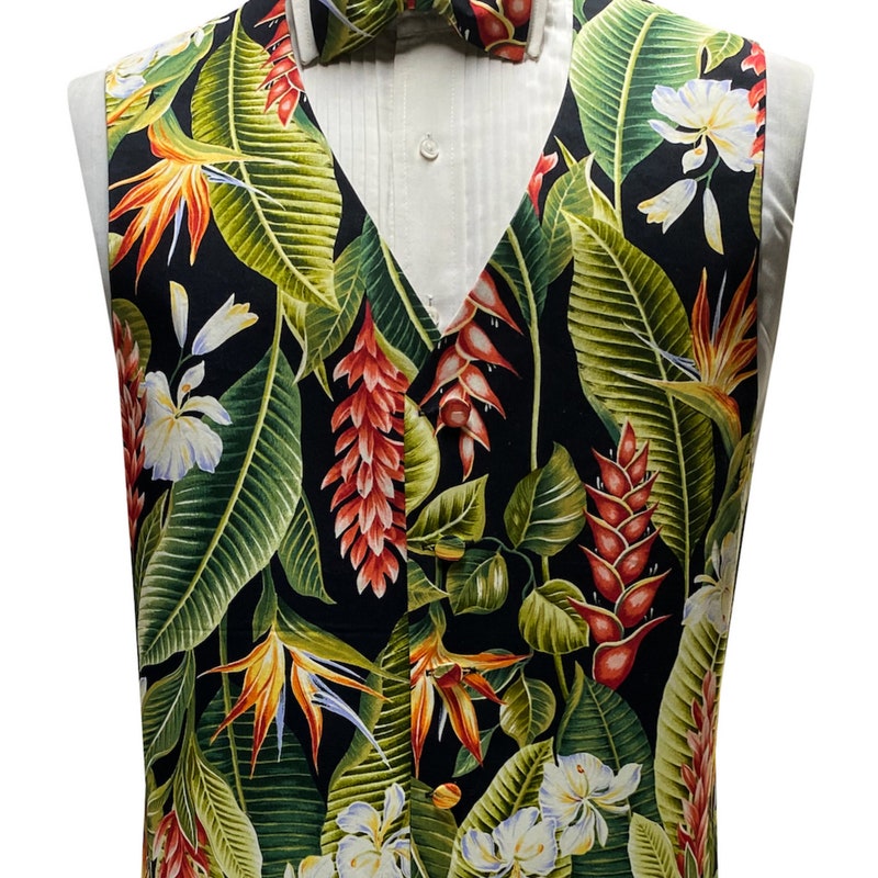 Colorful Floral Crop Vest main image 0