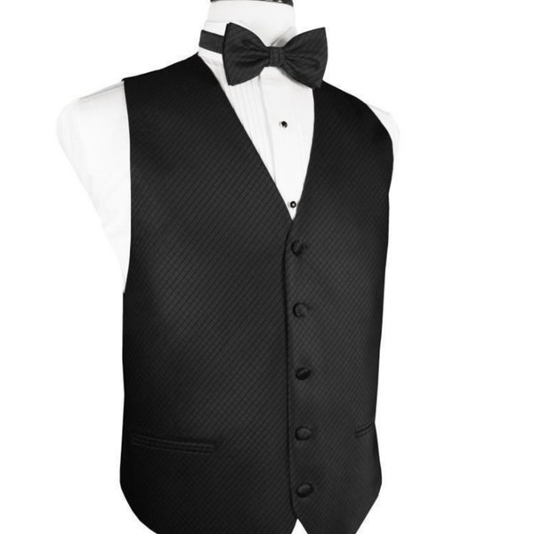 Mens Black and Gold Vest Etsy