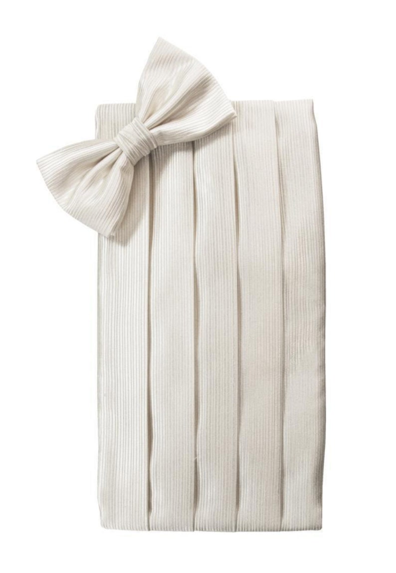 cumberbund and bow tie pattern