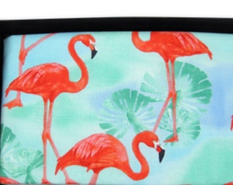 Flamingo Paradise Tuxedo Cummerbund and Bow Tie Set