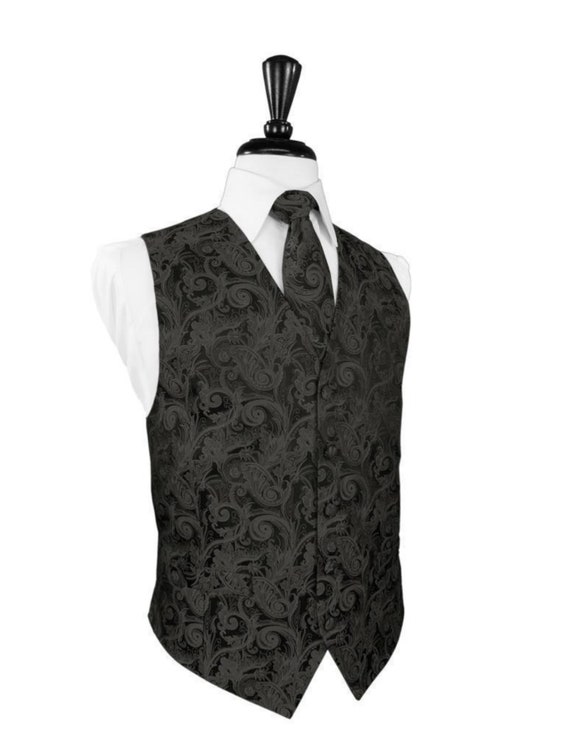 Pewter Tapestry Tuxedo Vest Pewter Tapestry Tuxedo Vest
