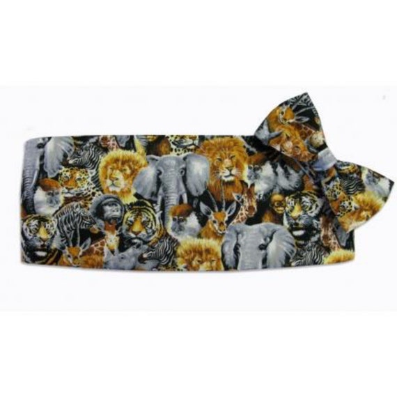 Mickey Mouse Smiley Faces Tuxedo Cummerbund and Bow Tie Set