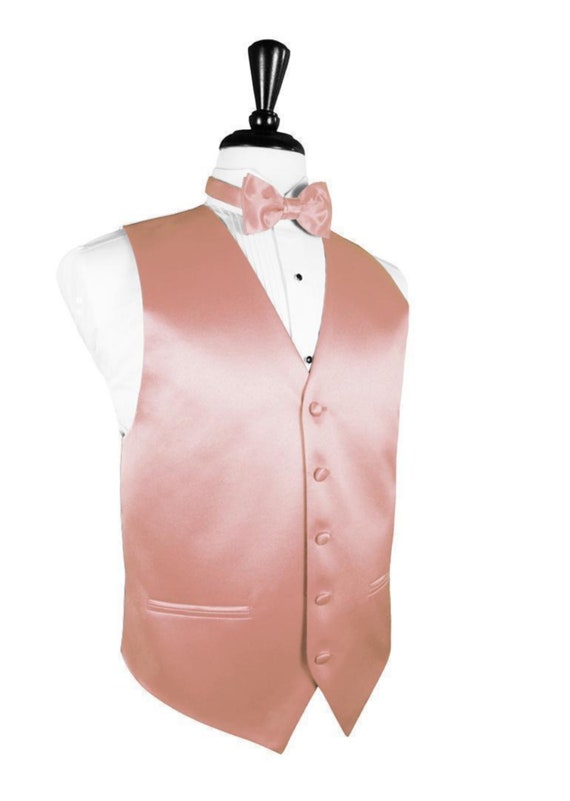 Coral vest and bow tie sale
