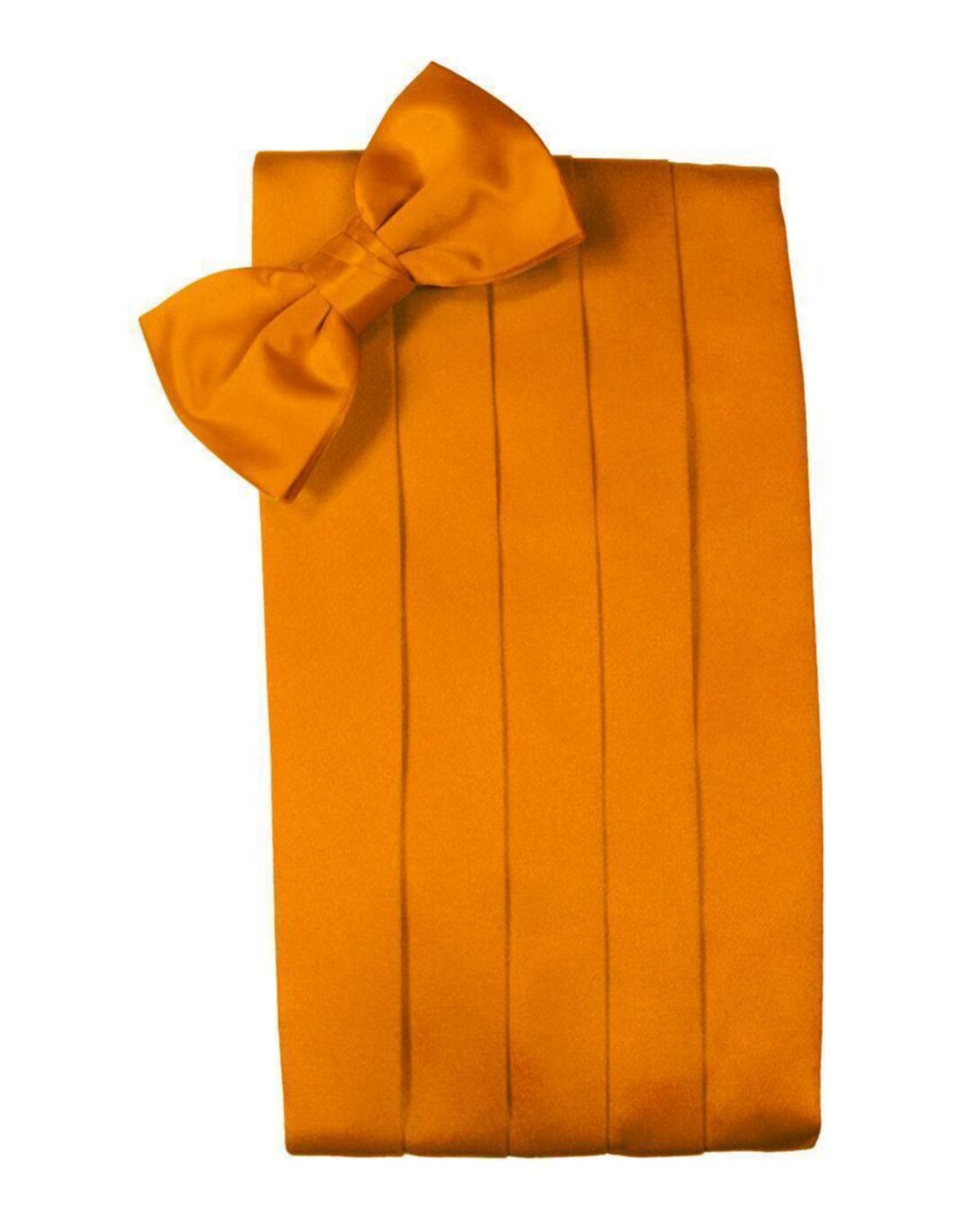 Mandarin Orange Tuxedo Cummerbund and Bow Tie Sets in Assorted Patterns