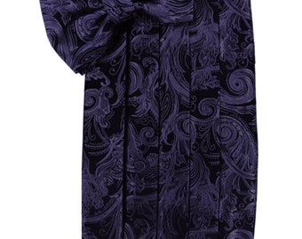 Paisley Cummerbund and Self-Tie Bow Tie Set in Assorted Colors, Elegant Men's Formal Accessory