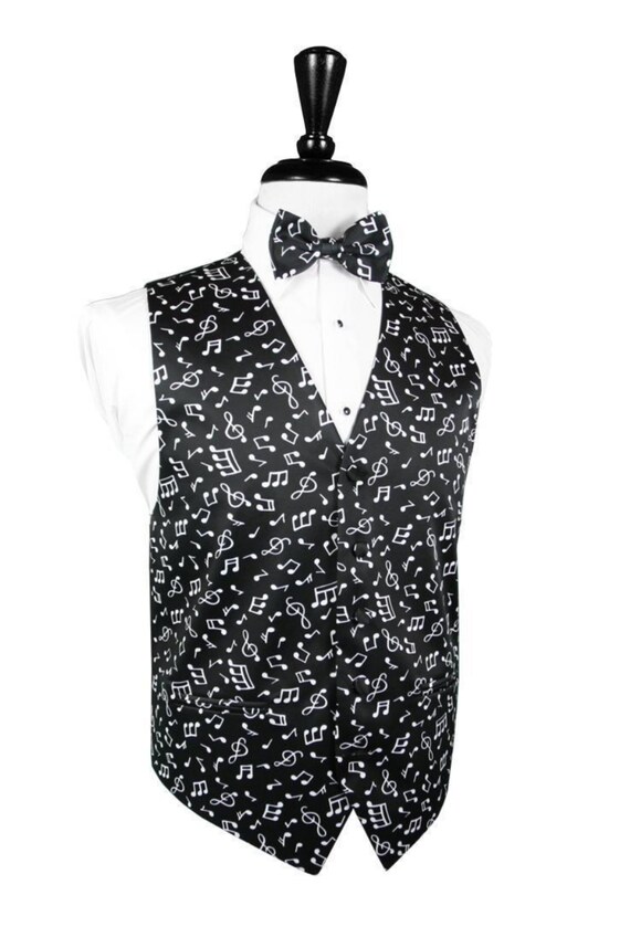 Music Notes Tuxedo Vest Music Notes Tuxedo Vest