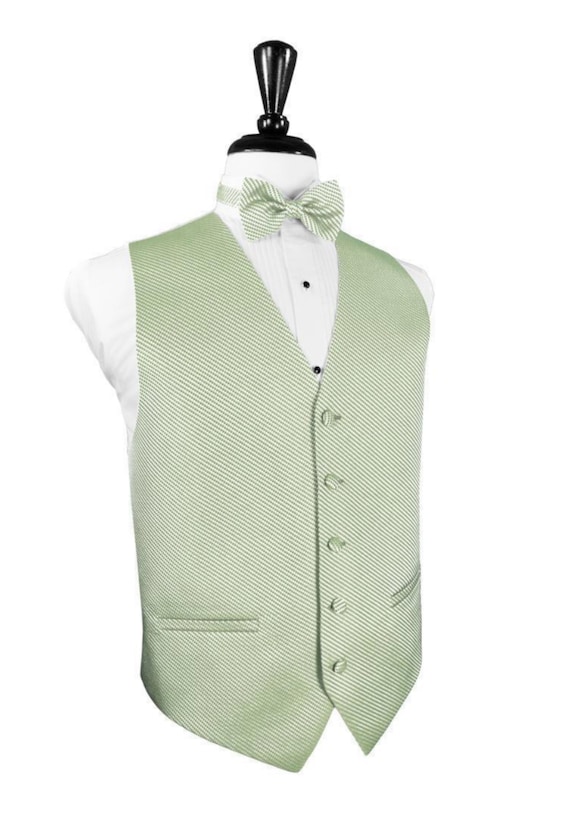 Mint green tuxedo vest and best sale tie