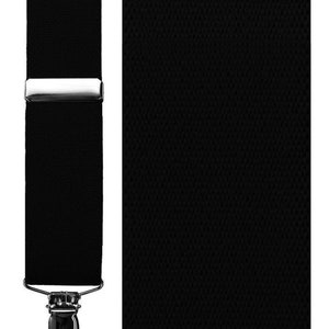 Catania Premium Elastic Suspenders Assorted Colors Black X-Long