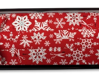 Snow Flakes Holiday Cummerbund and Bow Tie Set