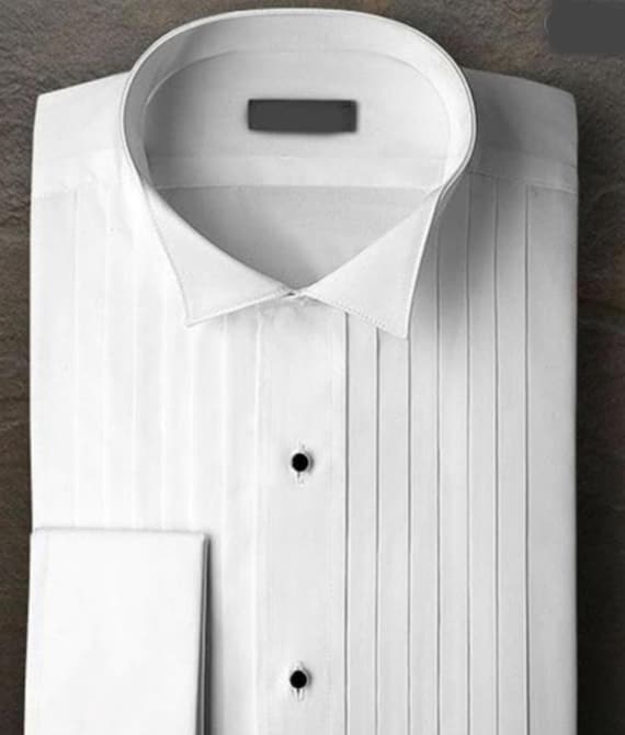 slim fit wing collar dress shirt Victorian Wing Collar Dress Shirt - Black main image 0