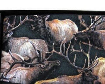 Wild Elk Tuxedo Cummerbund and Bow Tie Set