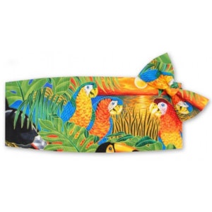 Parrot Paradise Cummerbund and Bow Tie Set