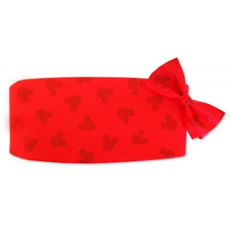 Cartoon Mouse Red Silhouette Cummerbund and Tie image 1