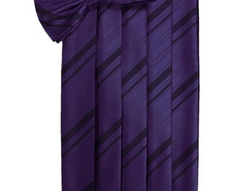 Amethyst Tuxedo Cummerbund and Bow Tie Sets in Assorted Patterns