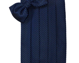 Venice Navy Tuxedo Cummerbund and Bow Tie Set