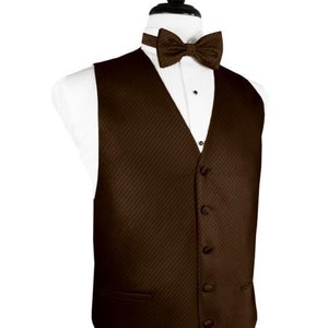 Chocolate Palermo Tuxedo Vest main image 1