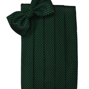 Venice Hunter Green Tuxedo Cummerbund and Bow Tie Set