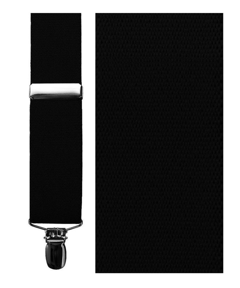 Catania Premium Elastic Suspenders Couleurs assorties Noir