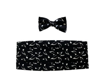 Music Note Cummerbund and Tie