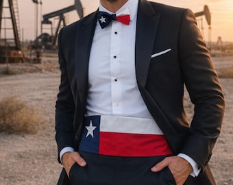 Set Uomo Con Papillon, Cummerbund E Fazzoletto In Raso – Abbigliamento Formale Per Matrimoni E Serate Eleganti - 3
