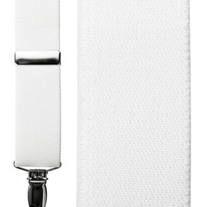 Catania Premium Elastic Suspenders Assorted Colors White