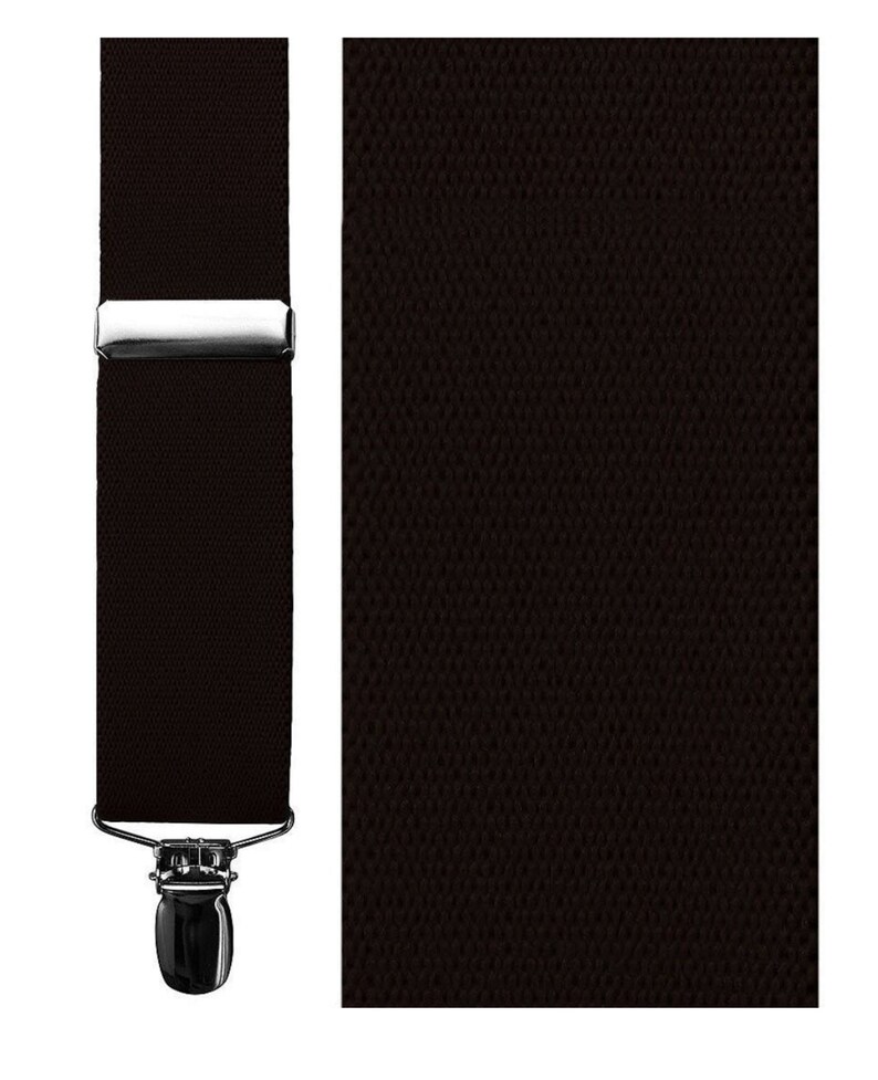 Catania Premium Elastic Suspenders Assorted Colors Brown