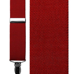 Catania Premium Elastic Suspenders Assorted Colors Red