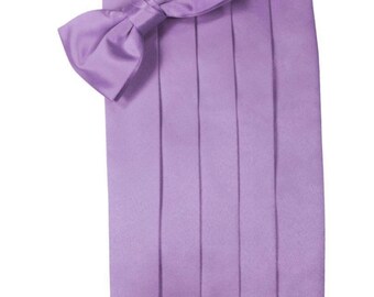 Wisteria Tuxedo Cummerbund & Bow Tie in Assorted Patterns, Elegant Formal Wear, Gift for Grooms
