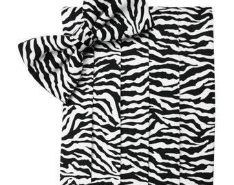 Bold Zebra Cummerbund und Krawatten Set