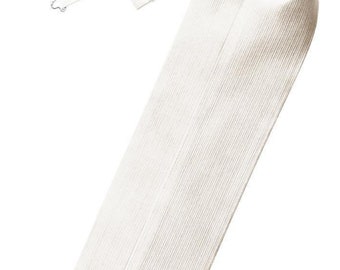 Ivory Patterned Tuxedo Ascot Tie