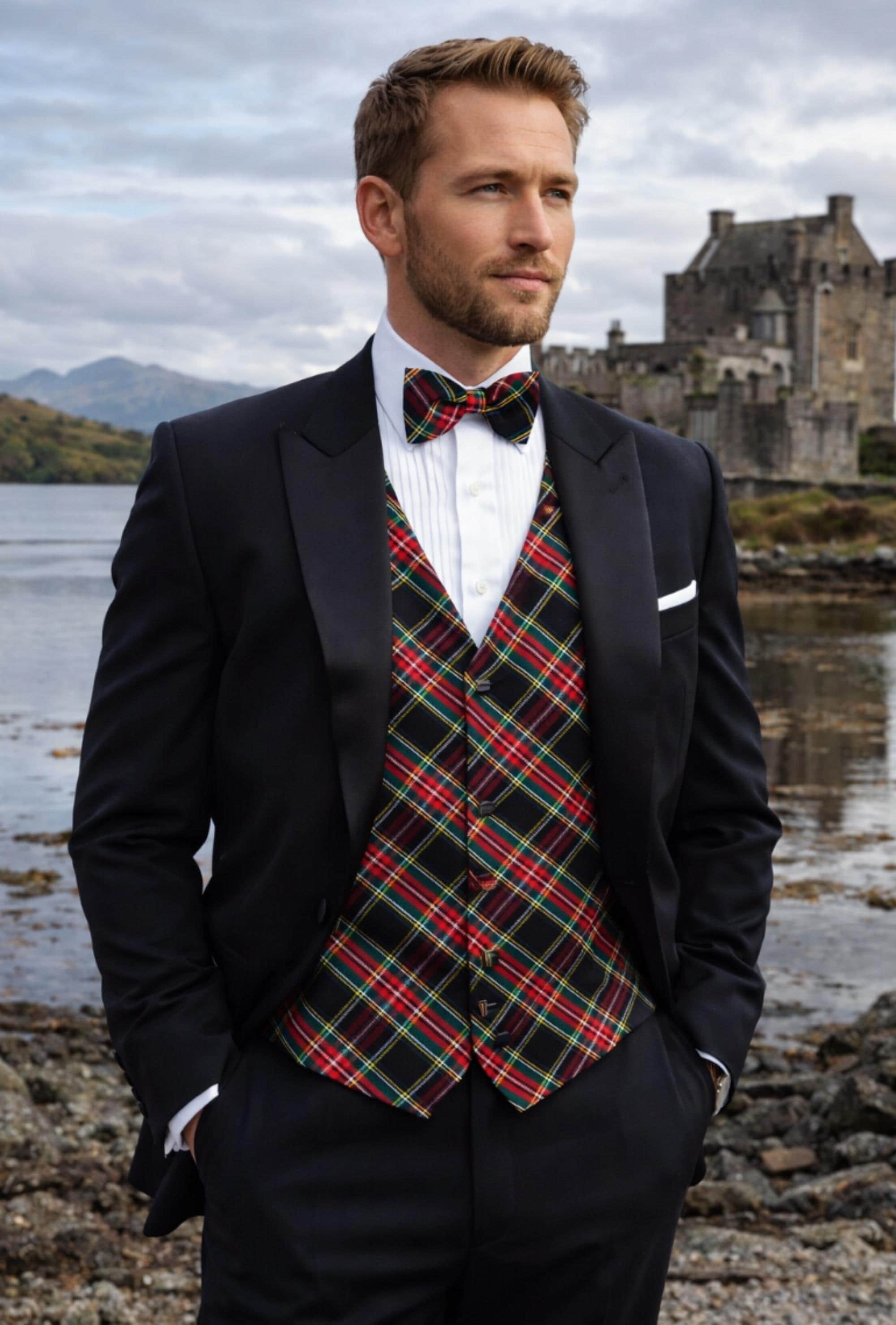 dress shirt with vest and bow tie Ryrjj Mens Vest Jacket Bow Tie Set 3PC Formal Tuxedo Waistcoat Long Sleeve Dress Shirts Fashion Sequins V-Neck Sleeveless Suit Vests Business Wedding