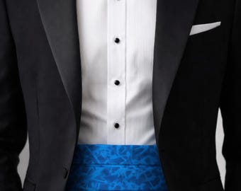 Sunstreaks Pleated Cummerbund & Bow Tie – Elegant Formal Wear for Weddings, Proms, Special Occasions