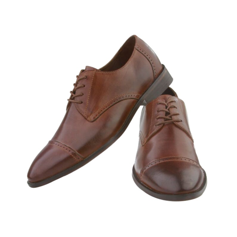 full grain leather dress shoes Man Full-Grain Wingtip Brogues Tan - Man Leather Dress Shoes and Brogues Formal Shoes price offering a perfect mix of classic and contemporary style Men's Premium Leather Oxford Shoes