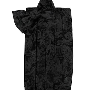 100% Silk Paisley Cummerbund and Bow Tie Sets