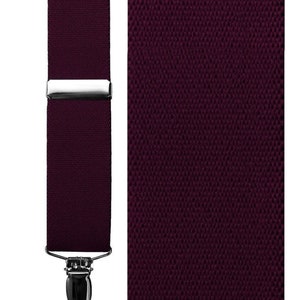 Catania Premium Elastic Suspenders Assorted Colors Burgundy
