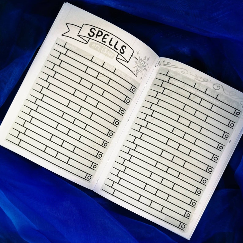 Printable Character Sheet and Journal
