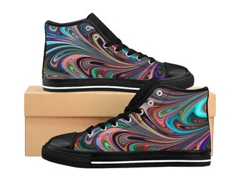 purple high top sneakers